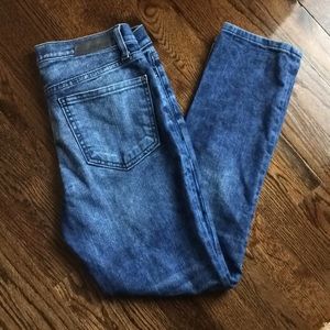 DKNY acid washed skinny jeans
